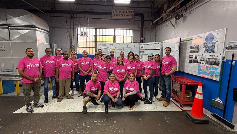 Nylok employees group photo