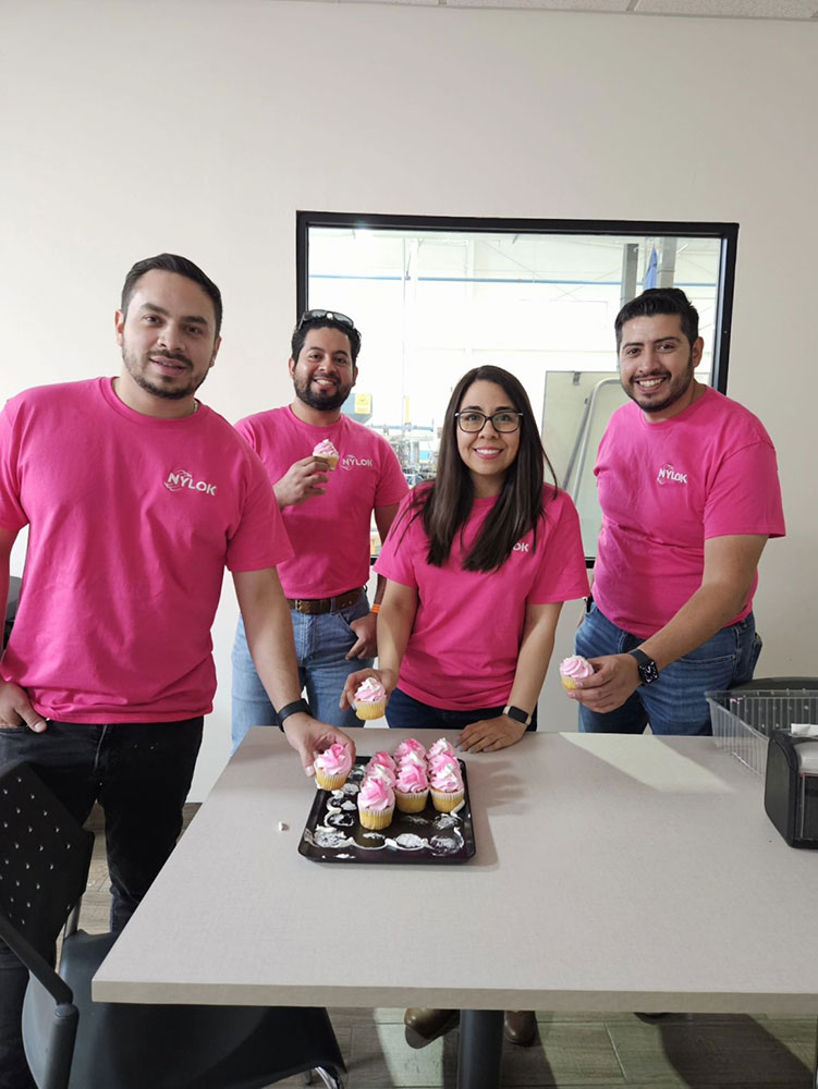 Nylok employees group photo