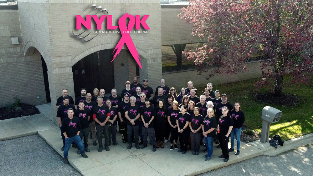 Nylok employees group photo