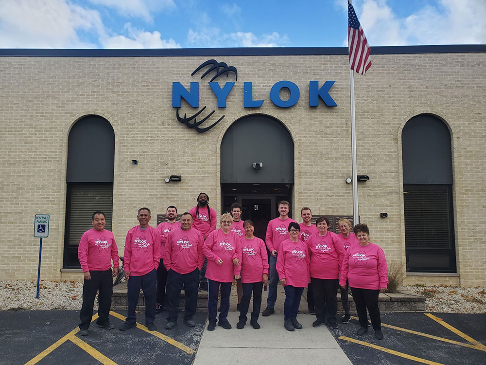 Nylok employees group photo
