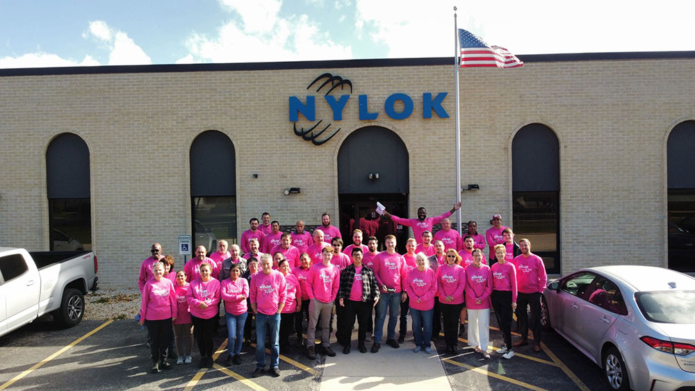 Nylok employees group photo