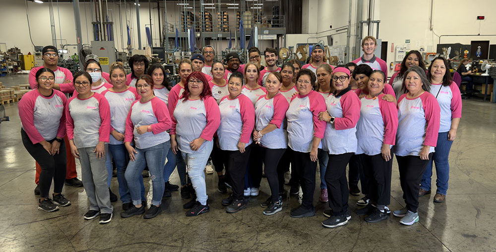 Nylok employees group photo